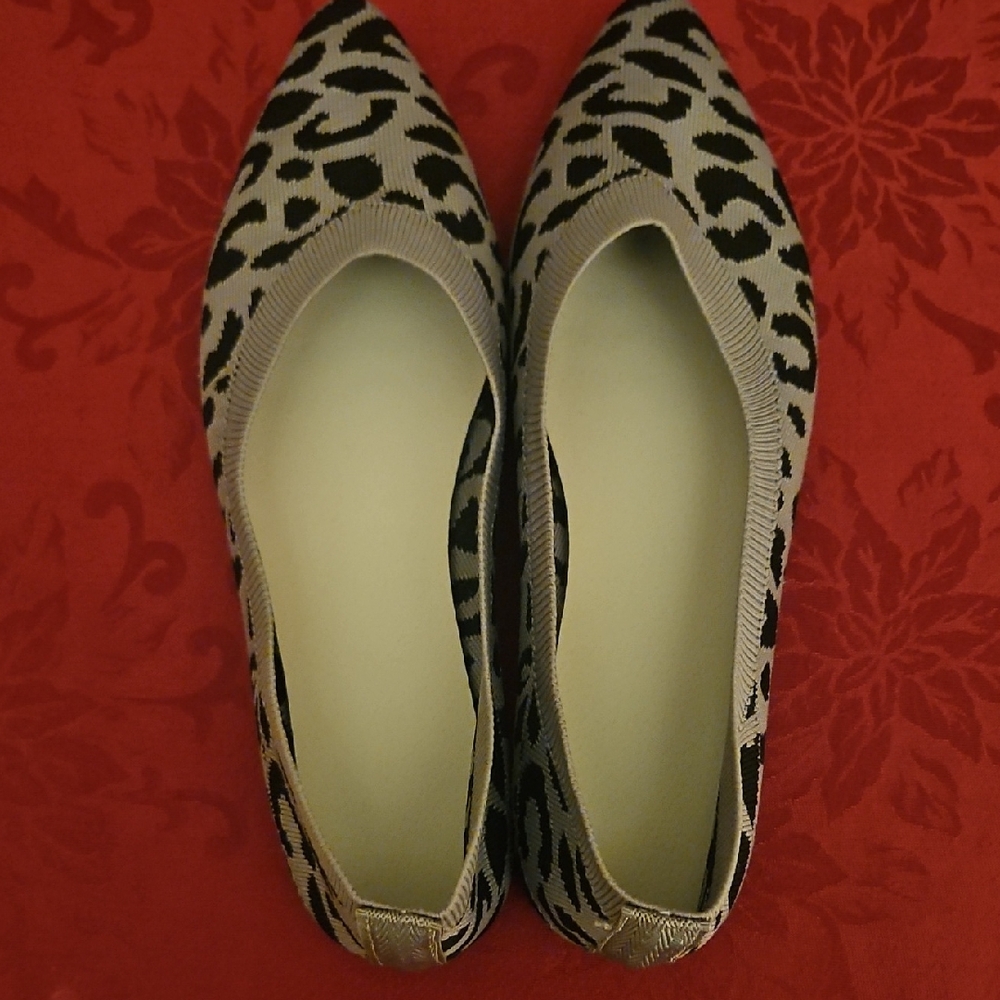 Gray and Black Cheetah Shoes